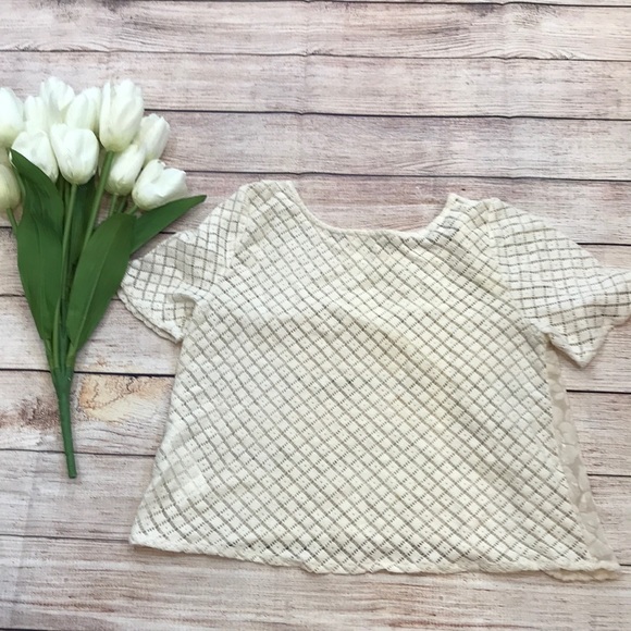 Abercrombie and Fitch XS white eyelet lace crop top - Picture 3 of 3